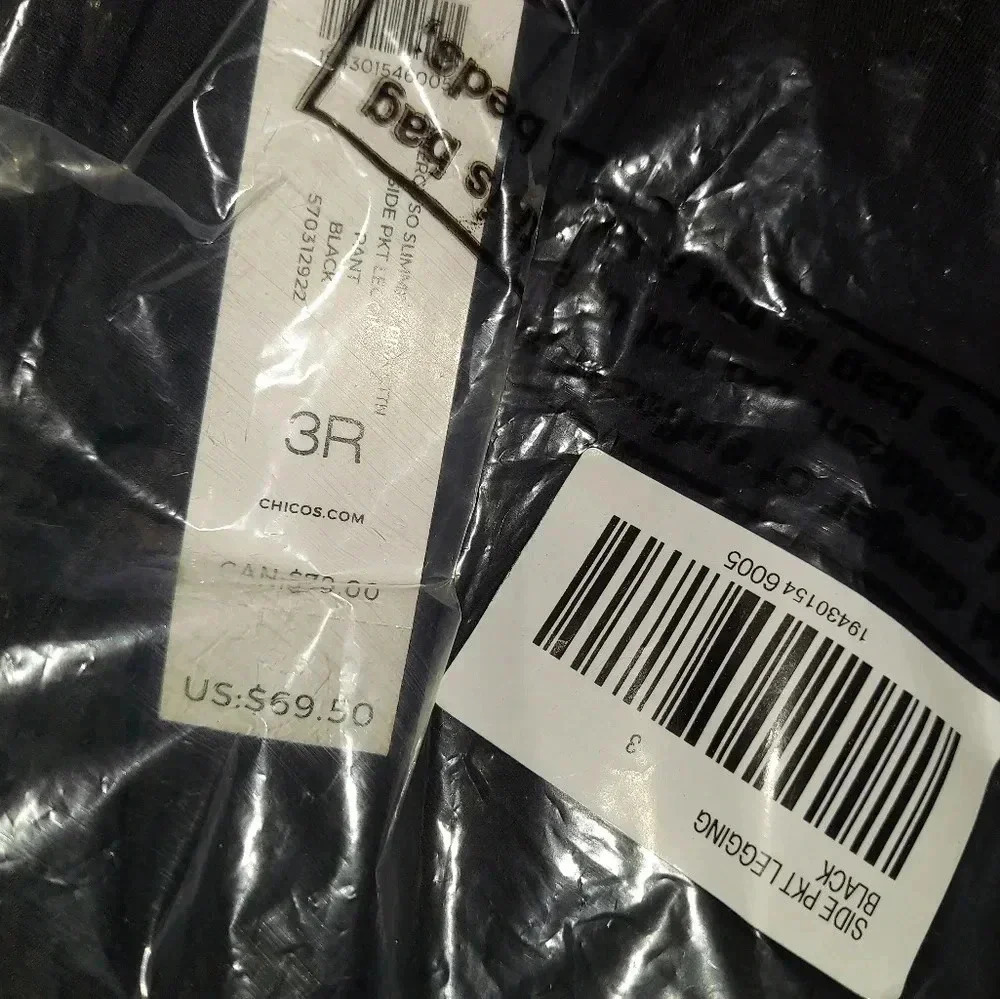 NWT Pima Cotton Chico's So Slimming Leggings - Picture 4 of 5